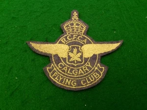 Parche de fieltro bordado RCFCA Calgary Flying Club 4x5 Royal Canadian Flying Club - Imagen 1 de 2