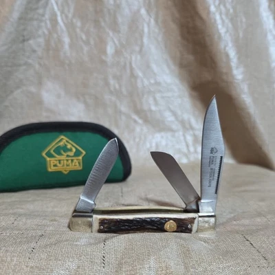 Raro*1998*Puma Stockman Ciervo Marrón Refuerzos. Hecho en Alemania 410675 NUEVO CON bolsa Foto 1 de 4