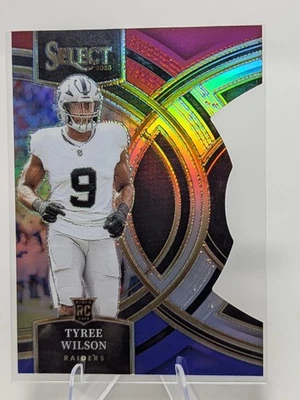 Tyree Wilson (RC) 2023 Select Premier Red/Yellow Die-Cut Prizm #119 RAIDERS - Image 1 of 2