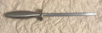 A. Henckels 10" varilla afiladora mango de acero inoxidable usado Foto 1 de 4