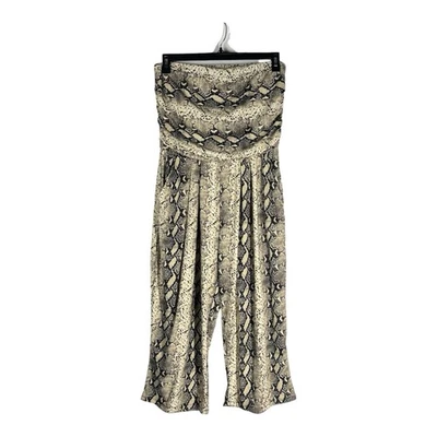 Mono J for Justify XL Piel de Serpiente Sin Tirantes Boho Chic Resort Informal Elástico Foto 1 de 4