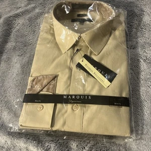 NEW Men's Regular Fit Long Sleeve Solid Color Dress Shirts - Picture 1 of 5