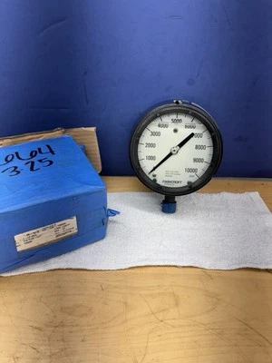 Ashcroft 1279 Duragauge 4-1/2 pulgadas, lleno de glicerina 10.000 psi 30030078-1 ¡NUEVO! Foto 1 de 4