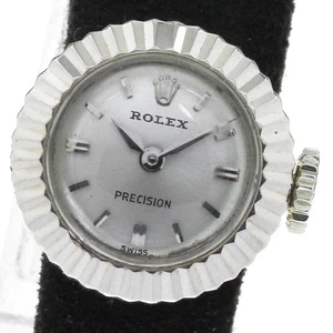 ROLEX Precision Chameleon K18WG Vintage Silver Dial Hand Winding Ladies_797109 - Picture 1 of 9