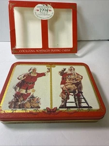 Coca-Cola Limited Edition Nostalgie Playing Card Set with Tin NOS RARITÄT Vintage - Bild 1 von 7