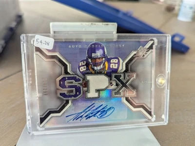 2007 SPx - Autograph Rookie Jersey Adrian Peterson #218 /299 (RC) - Image 1 of 2