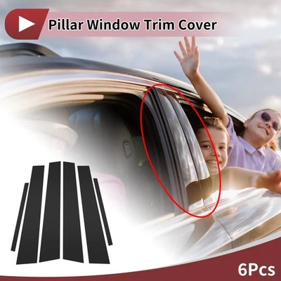 6 Pcs Car Door Pillar Window Trim for Toyota Avalon 2005-2012 - Image 1 of 4