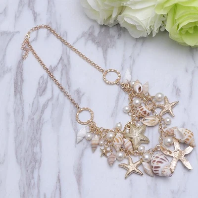  Meerjungfrau Halskette Meerjungfrau-halskette Strand-Meer-Halskette - Bild 1 von 4