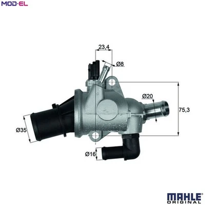 THERMOSTAT COOLANT TI 174 88 FOR ALFA ROMEO 932A2/937A1.000 2.0L 4cyl GT 2.0L - Image 1 of 4