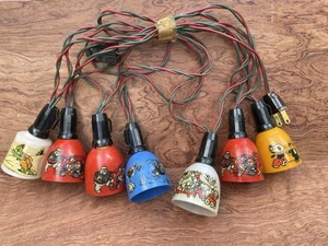 Old 8 Christams Tree Set Light ,Walt Disney Enterpriser,Working condition!!BIC - Picture 1 of 17