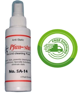 Pfanstiehl Pfan-Stat SA-14 LP Record / Vinyl Anti-Static Cleaning Spray - 4 oz - Picture 1 of 2