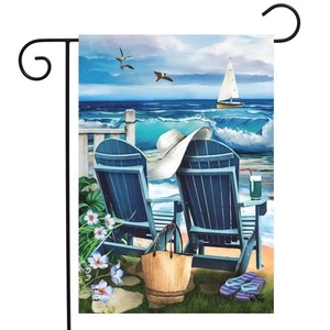 Bandera de jardín de verano Briarwood Lane Seaside Escape - Imagen 1 de 4