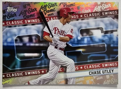 2025 Topps All-Star Game "Classic Swings" Chase Utley #CS-22 - Imagem 1 de 2