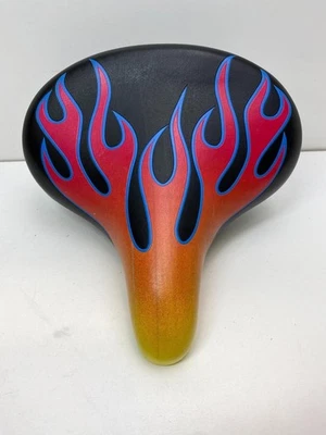 SILLA DE MONTAR GT DYNO FLAMES ASIENTO Cruiser muelles cromados nueva Foto 1 de 4