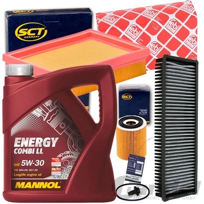 JUEGO DE FILTROS + ACEITE MANANOL 5W30 adecuado para MINI R50 R52 R53 COOPER ONE 90 + 116PS - Imagen 1 de 4