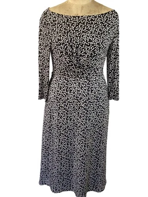 Vestido Largo Max Mara Lunares Negro Blanco Talla L Elegante Foto 1 de 4