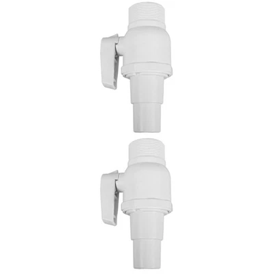  Set of 2 Kugelwasserhahn Pool Ventil Poolfilterersatzteile Ballventil - Bild 1 von 4