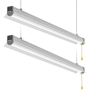 2 Pack 60W Linkable LED Shop Light for Factory Office Lighting Fixture 5000K - Picture 1 of 8