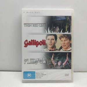 The Thin Redline / Gallipoli / Platoon (DVD, 2010) Brand new-Free Post - Picture 1 of 5