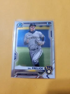 2021 Bowman Chrome 1st Bowman Sal Frelick Milwaukee Brewers #BDC-172 - Picture 1 of 2