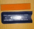 Vtg Norton India stone Knife Sharpener SnapOn Tools Promo advertising  Machinist