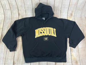 Mens Vintage J America Missouri Tigers Mizzou Black Hoodie Sweatshirt Size 2XL - Picture 1 of 5