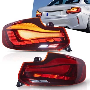 Luces traseras rojas GTS con animación para BMW Serie 2 2014-2021 F22 F23 F87 luces traseras - Imagen 1 de 12