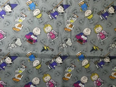 TELA CREATIVA "CACACAHUETES MULTI JACK O LINTERNA" NUEVA SIN LAVAR - 1/2 YARDA Foto 1 de 4