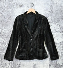 Vintage Y2K Betsey Johnson Jacket Womens Vegan Fur Leopard M Medium