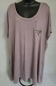 Willi Smith Womens Shirt Top Blouse Size 3X Purple NEW - Picture 1 of 12