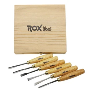 Rox Set di strumenti per intaglio legno per la lavorazione del legno fatti a mano (6 pezzi) - Foto 1 di 3