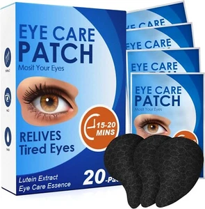 20 Packs Cooling Eye Mask for Tired Eye Care Patch Lutein Extract Care Essence - Picture 1 of 6