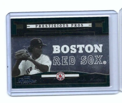 2005 Playoff Prestige Prestigious Pros Green 223/350 Pedro Martinez #PP-45 HOF - Image 1 of 2