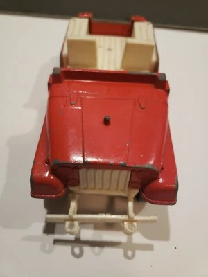 HUBLEY ВИНТАЖНЫЙ КРАСНЫЙ МЕТАЛЛИЧЕСКИЙ ДЖИП #1710 СДЕЛАНО В США 7 ДЮЙМОВ ПРОДАЕТСЯ КАК ЕСТЬ - Изображение 1 из 4