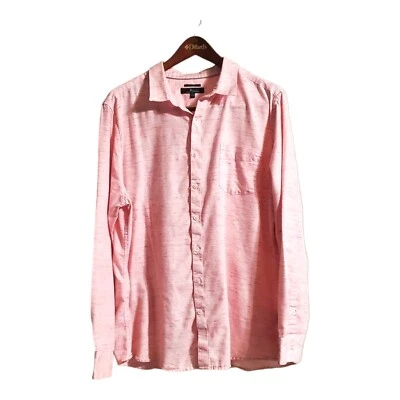 Marc Anthony Pink XXL Button Down Slim Fit Dress Shirt Men  Long Sleeve  - Image 1 of 4