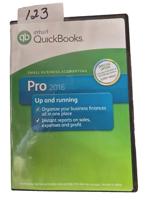 Quickbooks Pro 2016 Desktop For Windows Retail Version Intuit Full US 123 - Image 1 of 4