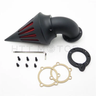 Spike Air Cleaner Filter Kits For Harley S&S Custom Cv Evo Xl Sportster Black - Image 1 of 4