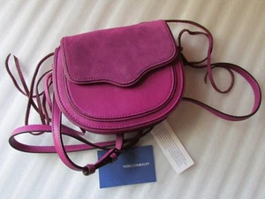 Bolso Rebecca Minkoff Mini Saddle Box Suki Bandolera Púrpura Lluvia Nuevo $220 - Imagen 1 de 7