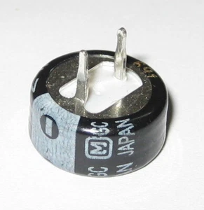 Panasonic Coin Cell Supercapacitor 0.1 F  - 5.5 V DC - PCB Mount Mini Super Cap - Picture 1 of 6