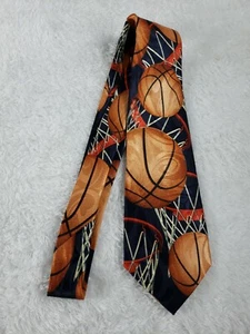 Steven Harris Basketball Mens Necktie Hoop Net Dunk Fan Neck Tie Ball coach - Picture 1 of 6
