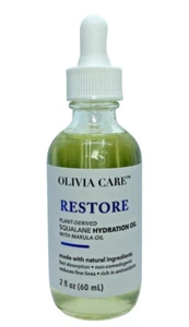 OLIVIA CARE RESTORE OLIO VISO SQUALANE IDRATATINA DERIVATO DALLE PIANTE CON OLIO DI MARULA VEGAN - Foto 1 di 4
