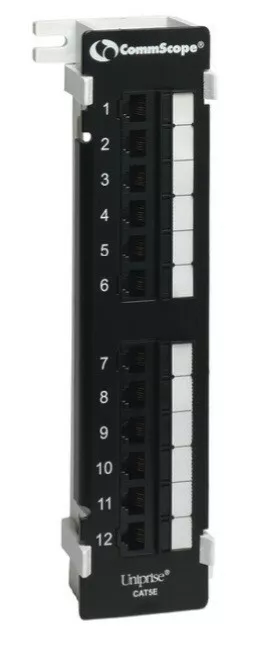 COMMSCOPE UNP510-WM-12P UNIPRISE CAT5E PATCH PANEL, WALL MOUNT, 12 PORT - Image 1 of 4
