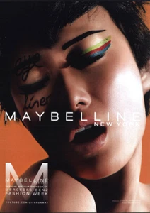 2012 Maybelline: Eye Liner Fashion Week Vintage Print Ad - Picture 1 of 1
