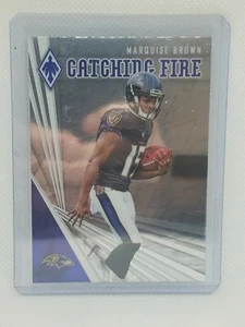 Marquise Brown 2019 Panini Phoenix Football - Catching Fire - Baltimore Ravens - Picture 1 of 2