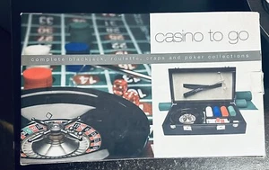 NEW "CASINO to GO" 4-in-1 Gambling Collection / Black Carry Case #3492-K - Picture 1 of 5