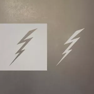 Lightning Bolt Plastic Mylar Stencil Airbrush Painting Art Supplies - Picture 1 of 1