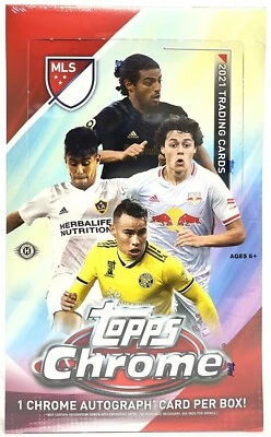 2021 Topps Chrome MLS Soccer 12 Box Factory Sealed Hobby Case - Image 1 of 4