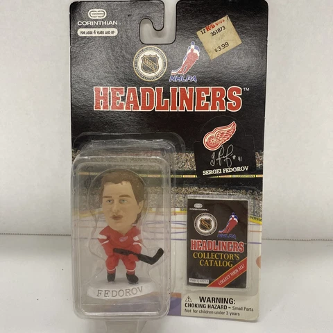 Headliners Figure NHLPA NHL Hockey Band New Sealed - Sergei Fedorov Red Wings Cover