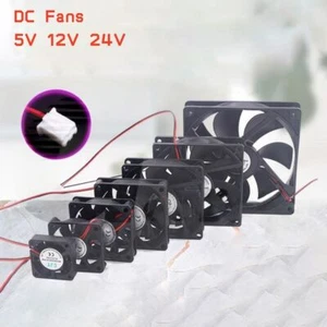 40mm -120mm DC Fans 5V 12V 24V Cooling Computer Case Fan CPU PC Case Heatsink - Afbeelding 1 van 21