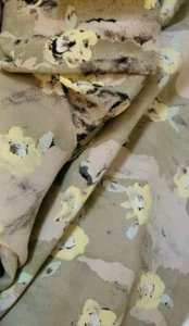 Yellow Floral Rayon - Picture 1 of 3